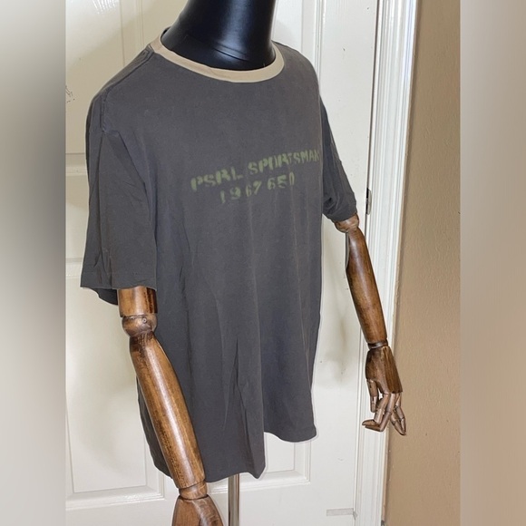 Vintage 90s Polo Sport Shirt Mens XL Ralph Lauren Made In USA Cotton Gray‌‌ - Picture 4 of 10